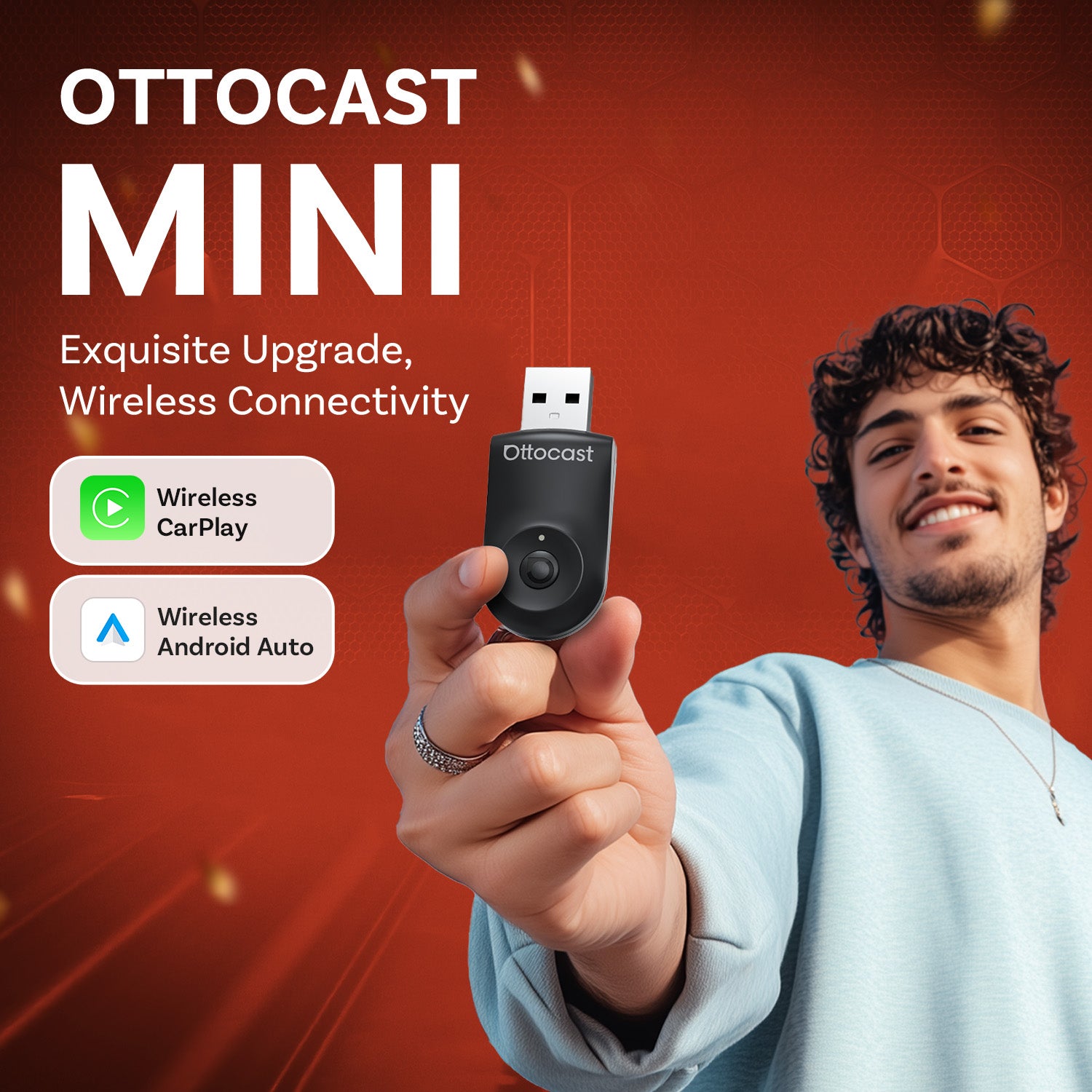 Adaptateur Mini CarPlay sans fil/Android Auto
