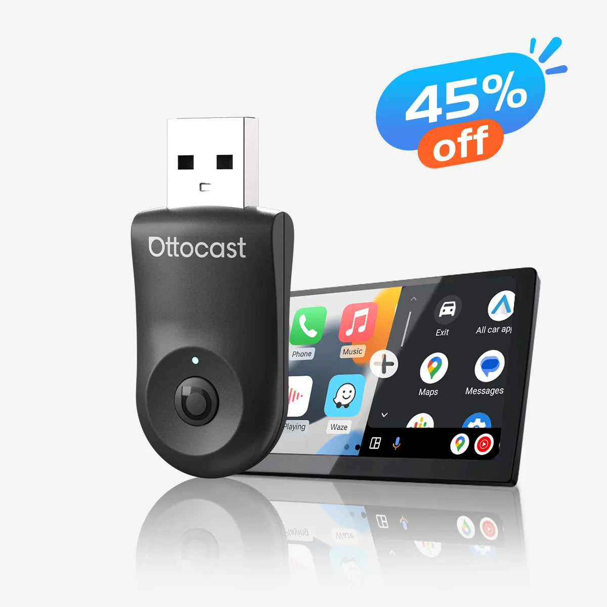 Adaptateur Mini CarPlay sans fil/Android Auto