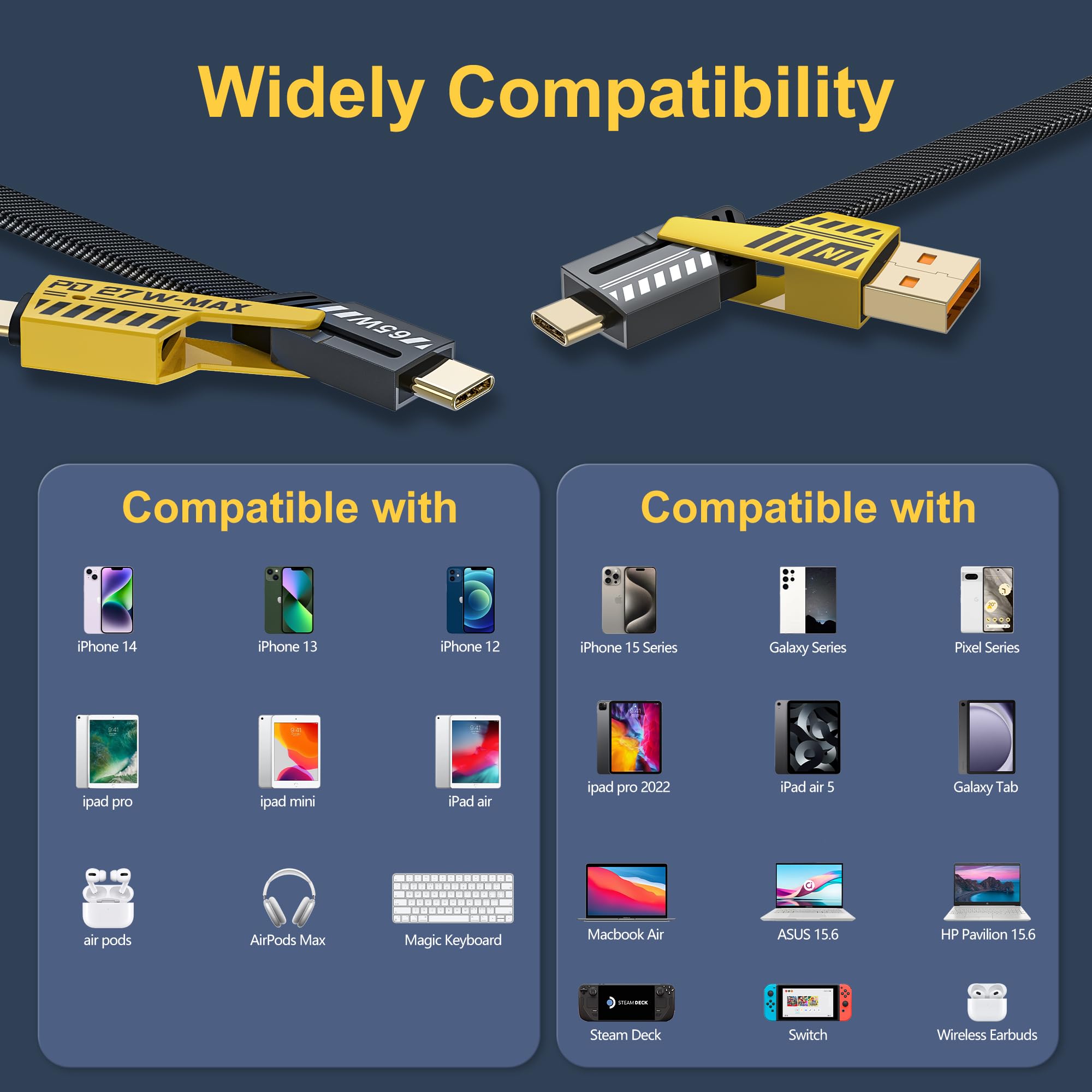 4 in 1 Universal Fast Charging Cable