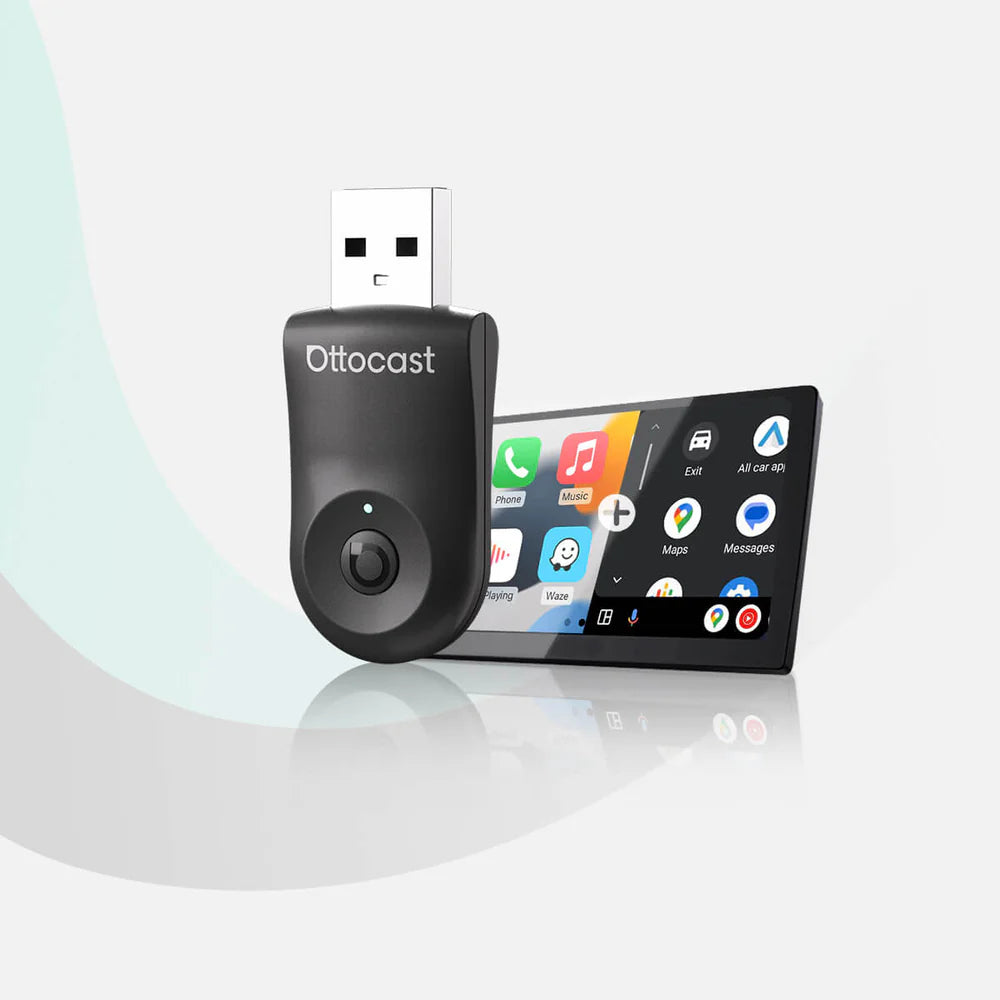 Adaptateur CarPlay Sans Fil & Android Auto Sans Fil USB-A & USB-C – Connexion Automatique Plug & Play – Compatible IPhone & Android