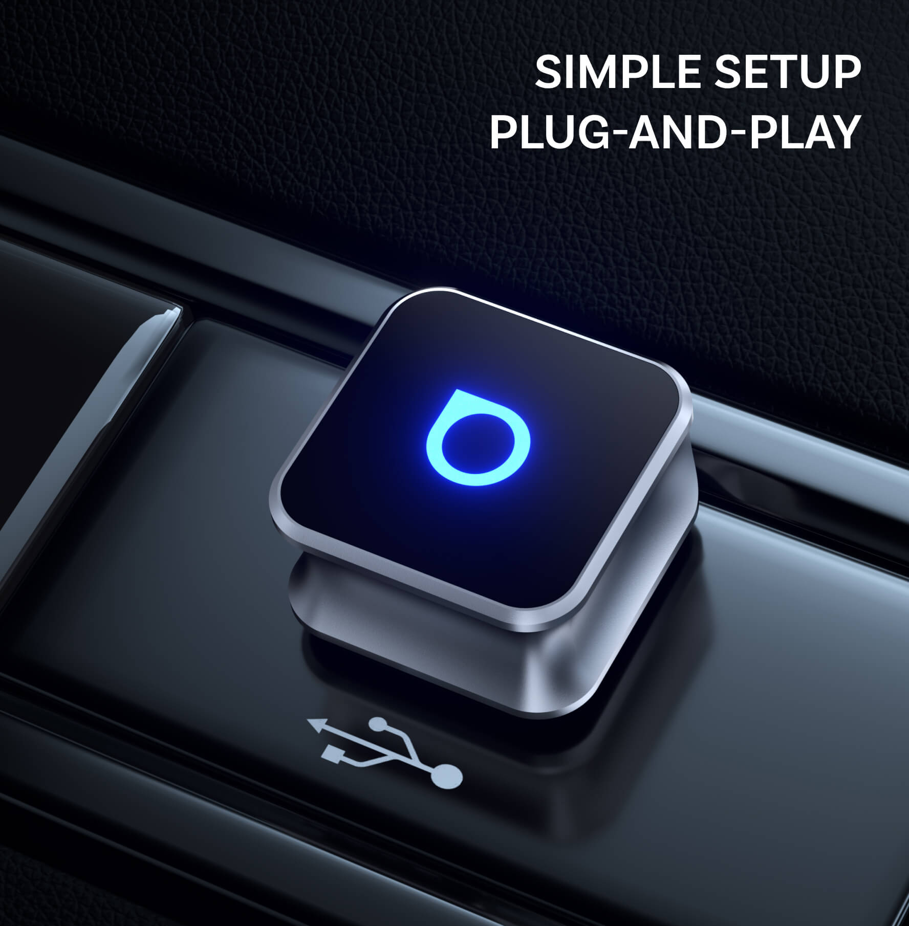 Adaptador inalámbrico Ottocast Mini 3.0 Ultra Cube para CarPlay y Android Auto