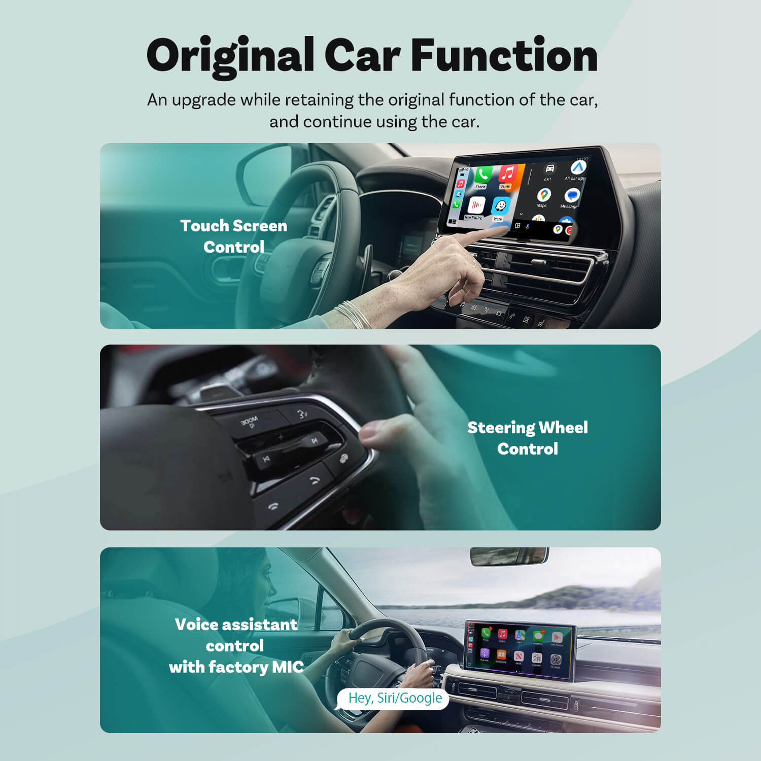🎉Today Special Offer🎉Mini Wireless CarPlay/Android Auto 2 in 1 Adapter
