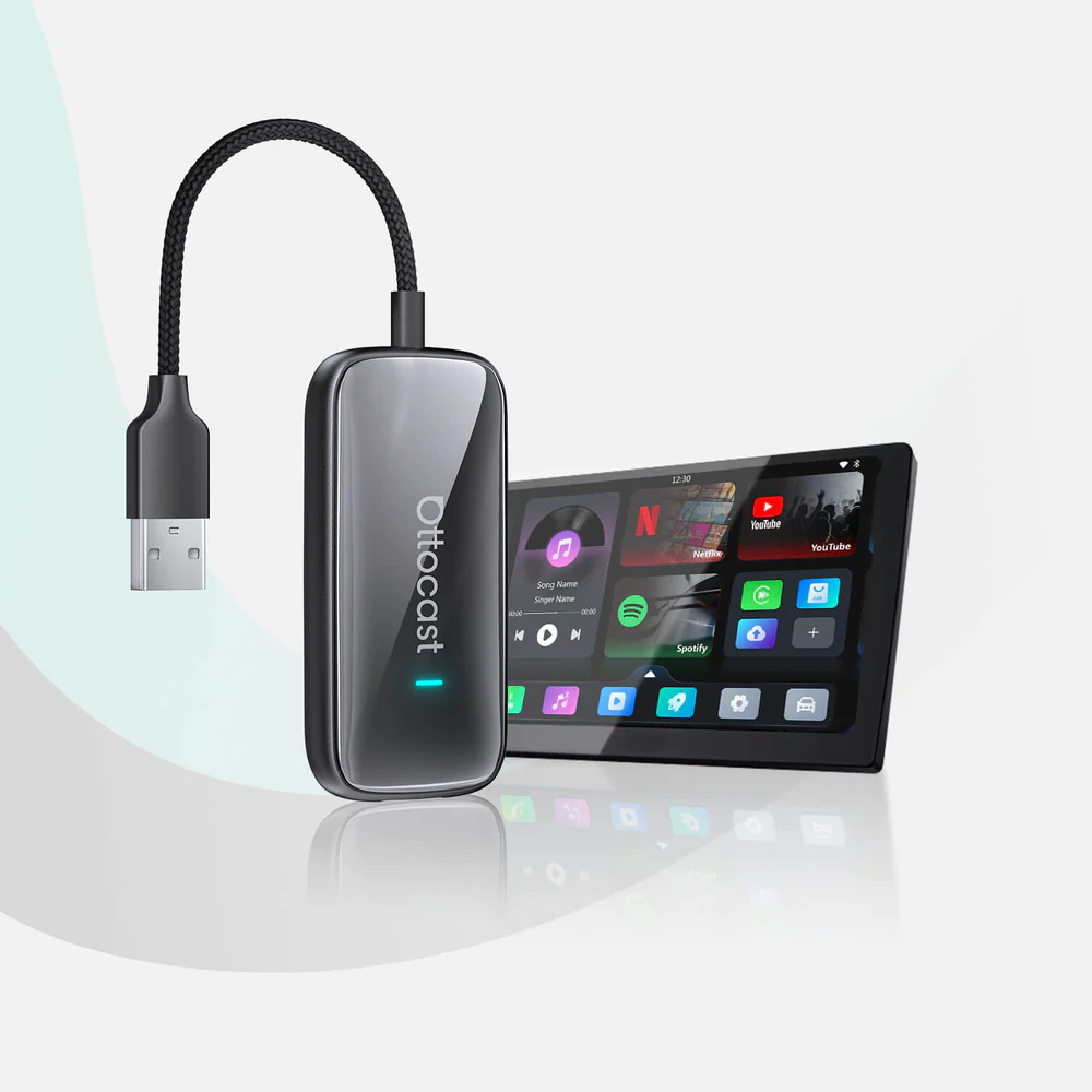 Adaptador todo en uno Plav2Video Ultra inalámbrico CarPlay/Android Auto