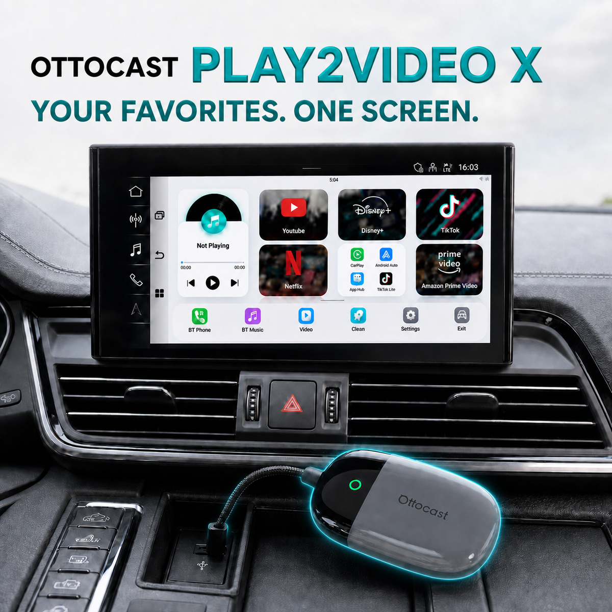 Upgrade! Play2Video X - Video/Wireless CarPlay/Android Auto All-in-1 Adapter