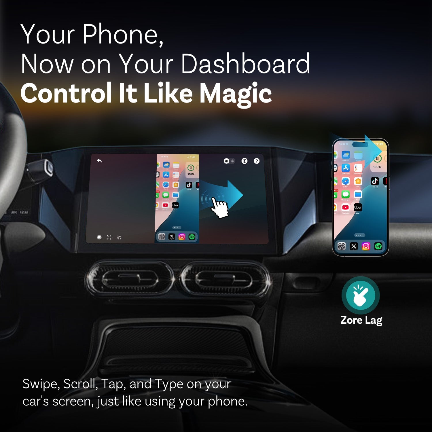 口コミ・レビューで人気商品を探そう Ottocast Touch Mirror カーナビ
