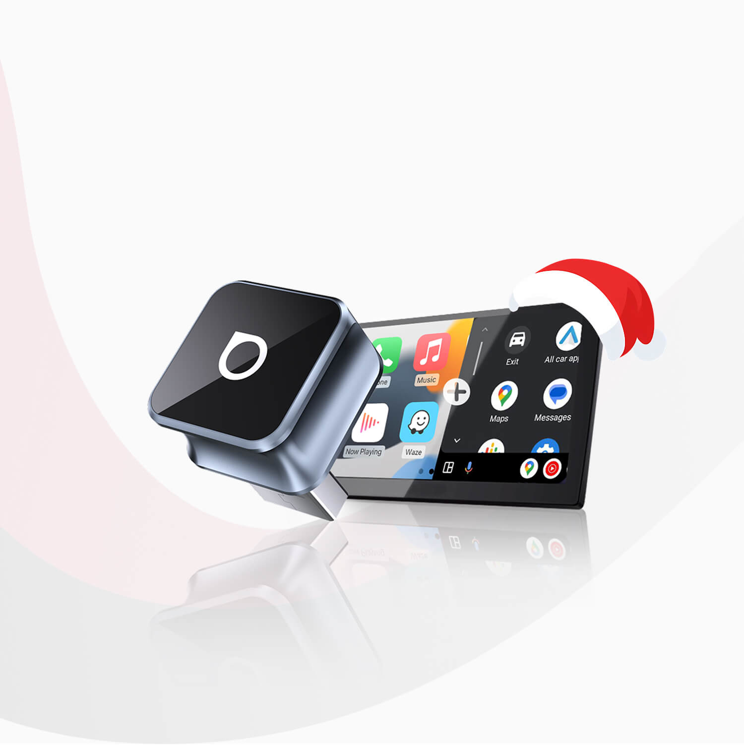 Adaptador inalámbrico Ottocast Mini 3.0 Ultra Cube para CarPlay y Android Auto