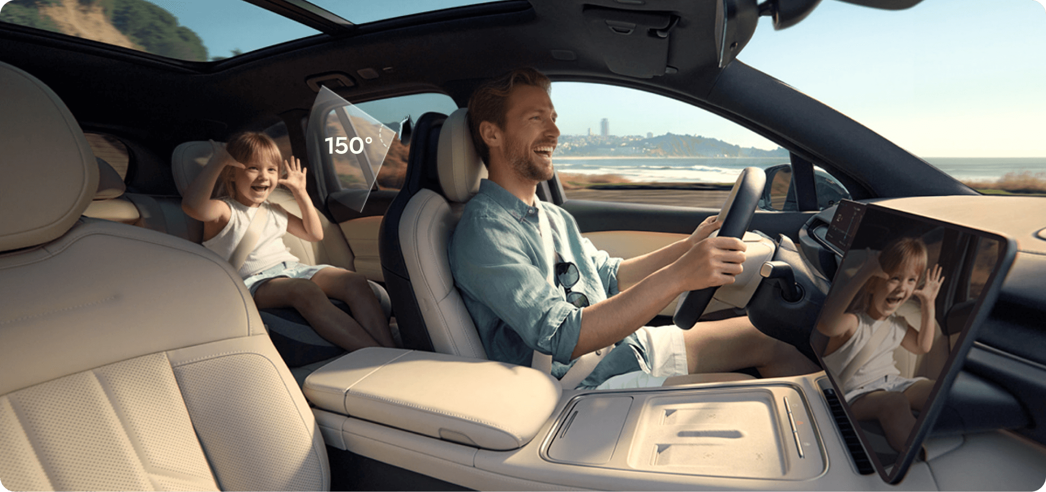 <h4><strong>See Back Seat in Real Time</strong></h4>