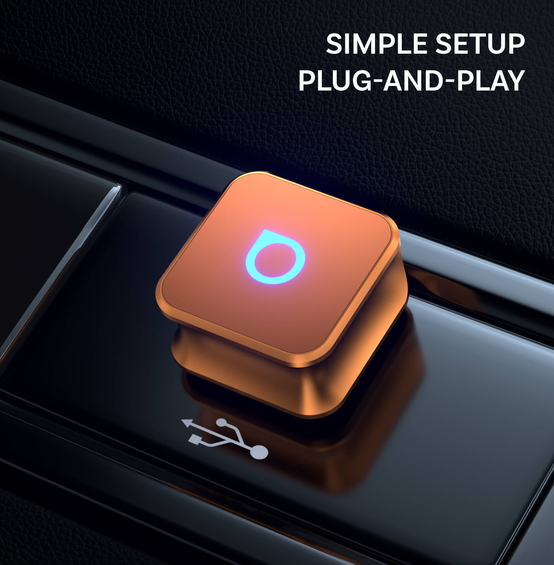 Adaptador inalámbrico Ottocast Mini 3.0 Ultra Cube para CarPlay y Android Auto