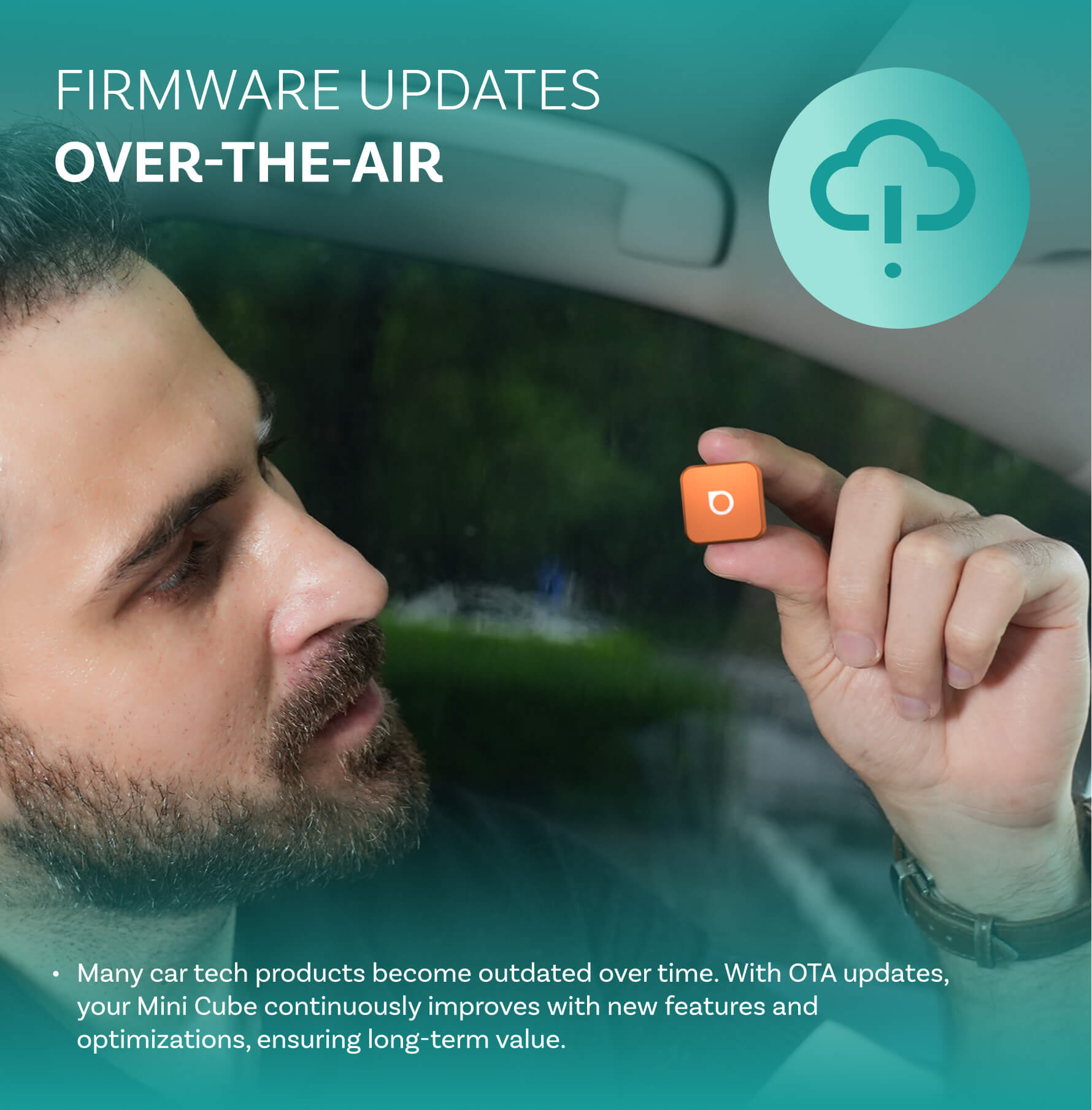 Adaptador inalámbrico Ottocast Mini 3.0 Ultra Cube para CarPlay y Android Auto