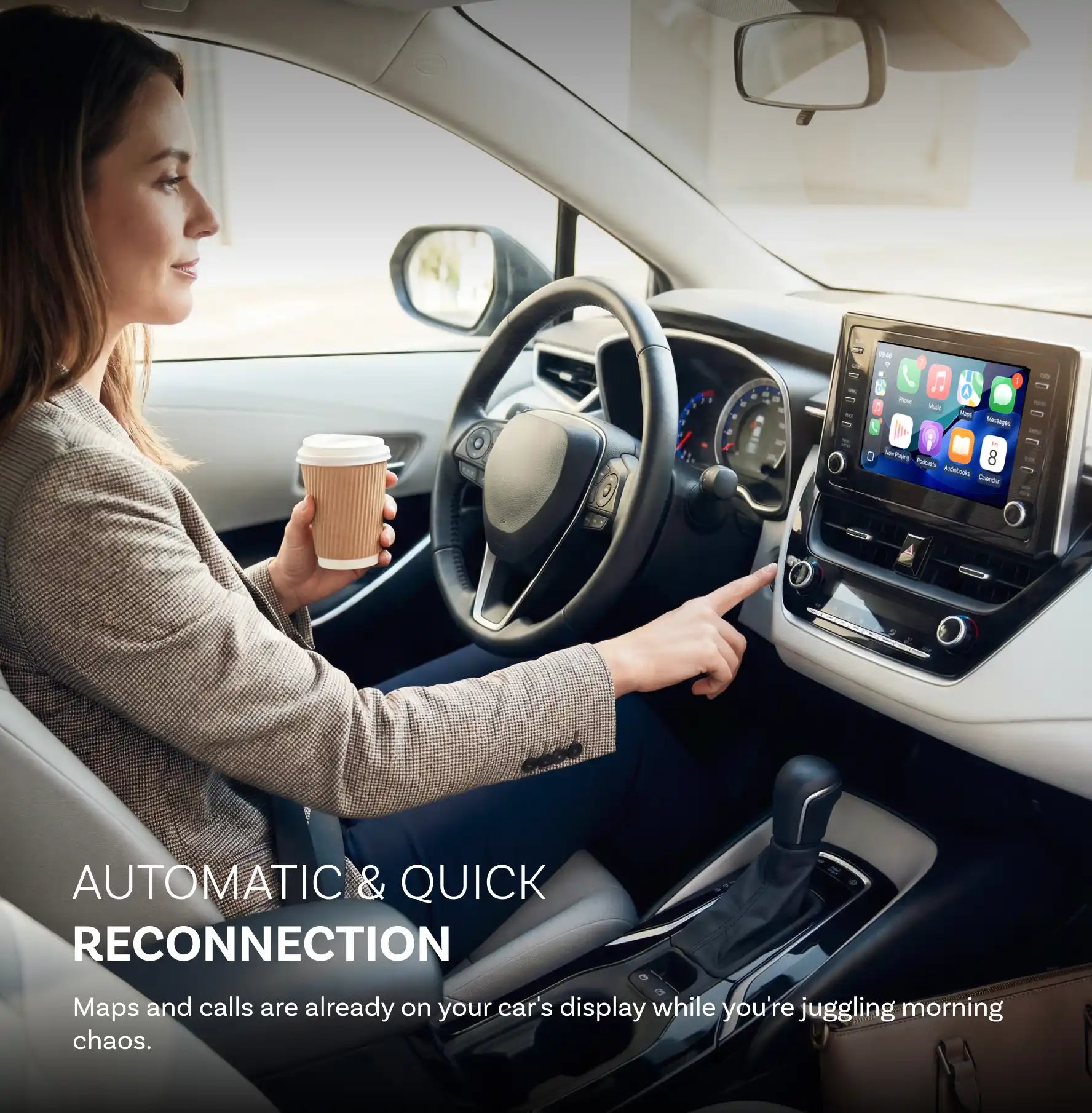 Ottocast Mini Tube Wireless CarPlay/Android Auto Adapter